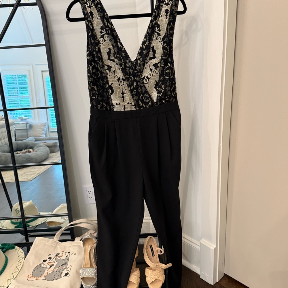 Elegant Black Lace Jumpsuit